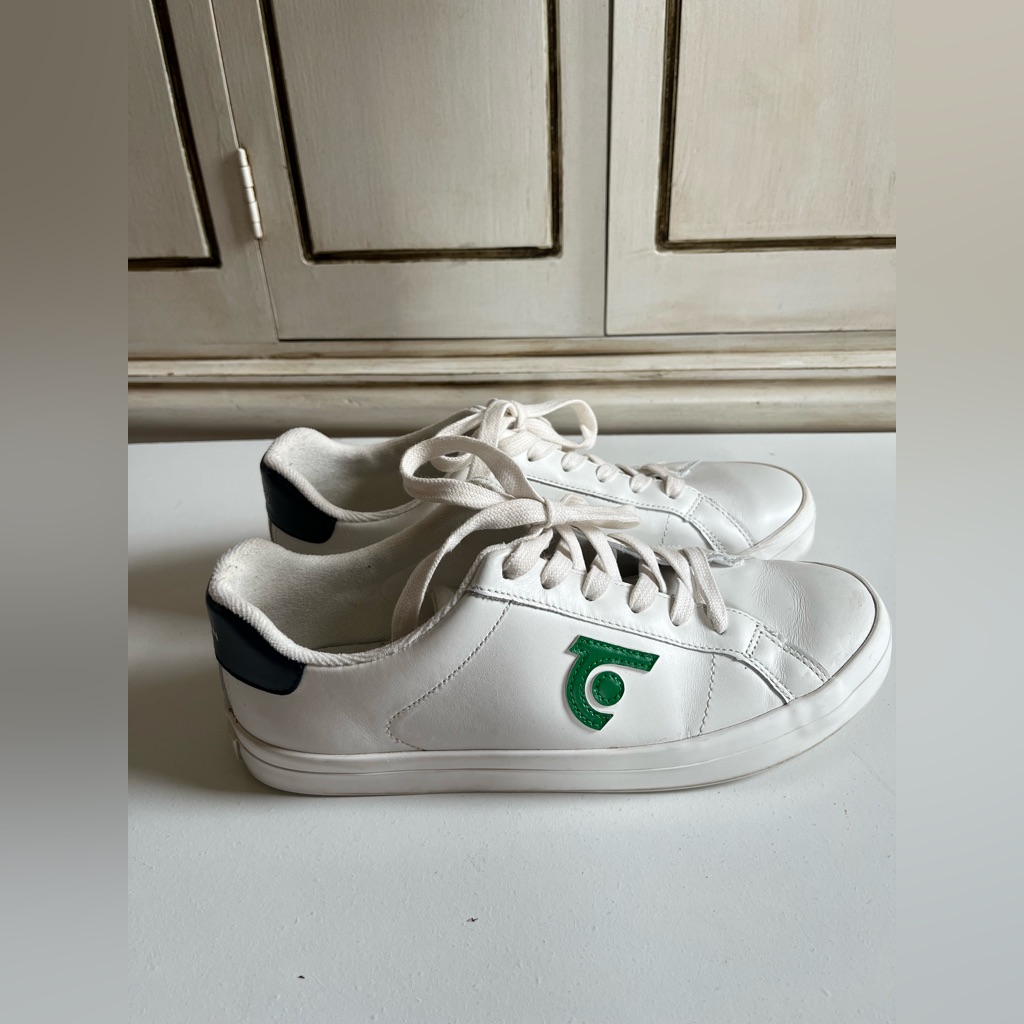 Tretorn Makenzie 2 Sneakers Leather Upper Terry Cloth Lining Rubber Sole 9.5
